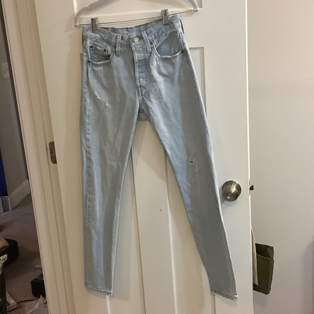 Levi’s 501 Skinny Light Wash Jeans